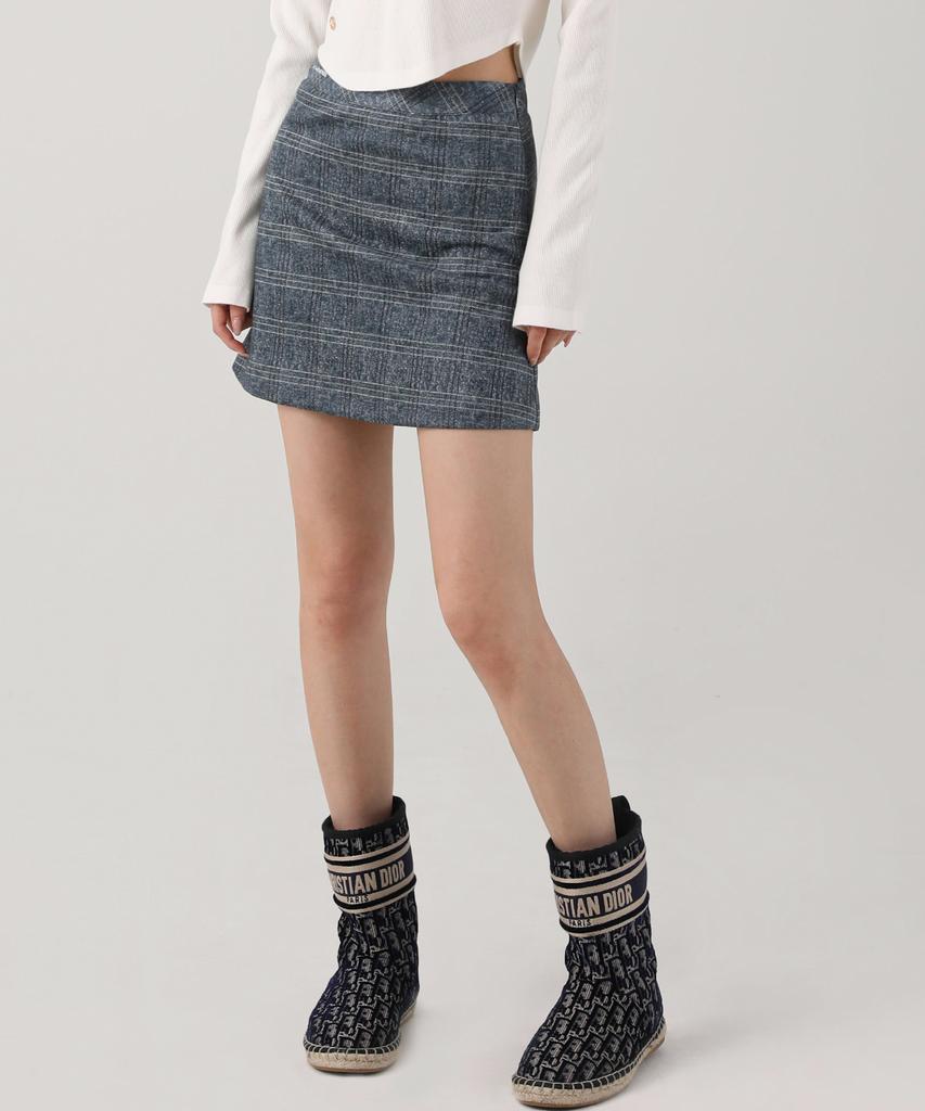 Urban Dress Suede Check Mini Skirt - 2Col