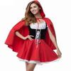 Xs-6xl Deluxe Erwachsenen Rotkäppchen Kostüm mit Umhang Damen Verkleidung Halloween Party Prinzessin Cosplay Kostüm