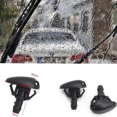 2 Pcs Car Windshield Washer Sprayer Nozzle Dual Holes For Nissan
