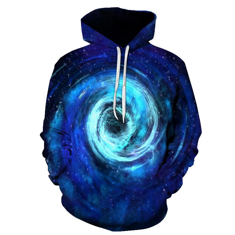 Sweat à capuche imprimé 3D pour homme, femme, enfant, motif ciel étoilé, univers, planète, espace, galaxie, astronaute, mode lune