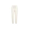 Letter Print Elastic Waist Cuffed Casual Pants Women Bottoms Beige FQ0367-030