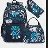 Schulrucksack mit großer Kapazität und Schultergurt; Schüler Drei-teiliges Federmäppchen-Set