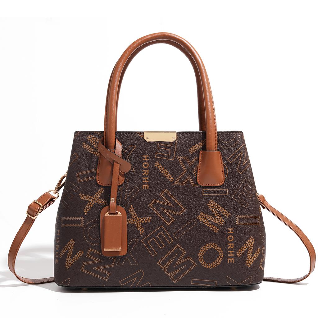 Neue europäische und amerikanische Außenhandels-Damentasche Litschi-Muster Mode Handtasche Umhängetasche Schrägbandtasche