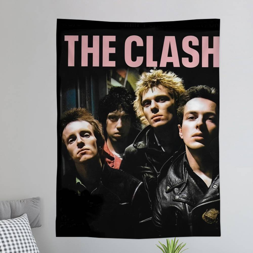 CClash TThe Band Cartoon Wandteppich Böhmische Wandteppiche Mandala Wandbehang