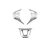 My Good Car for Peugeot 2008 208 2014 -  Chrome Steering Wheel Panel Decorative Cover Sticker Steering Wheel Shiny Auto