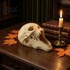 Horror Party Props for Haunted Houses 3D Printed Halloween Skull Ornament Realistic Statue Spooky Alien Decor Figurine with Sharp Teeth House