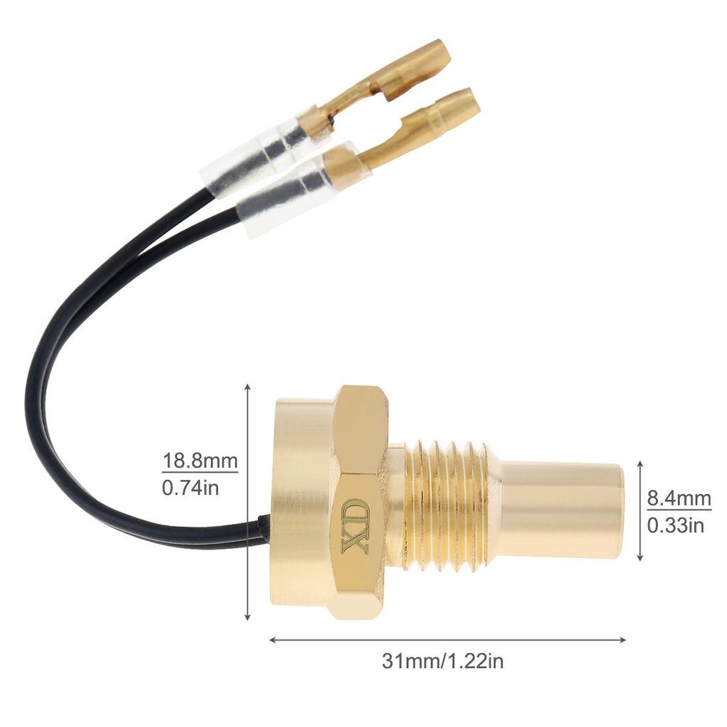 12V/24V 10/12/14/16/17/21mm Watertemperatuursensor Universele autotemperatuursensor 50K Kopstekker voor auto