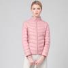 Lightweight White Duck Down Winter Women's Short Style New Solid Color Down Jacket Slim Fitting and Slim Standing Collar Lightweight Jacket Trend