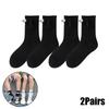 4 Paar Club Celebrity Ins Mode Lustig Kreativ Magnetische Anziehung Hände Schwarz Weiß Cartoon Augen Paare Socken