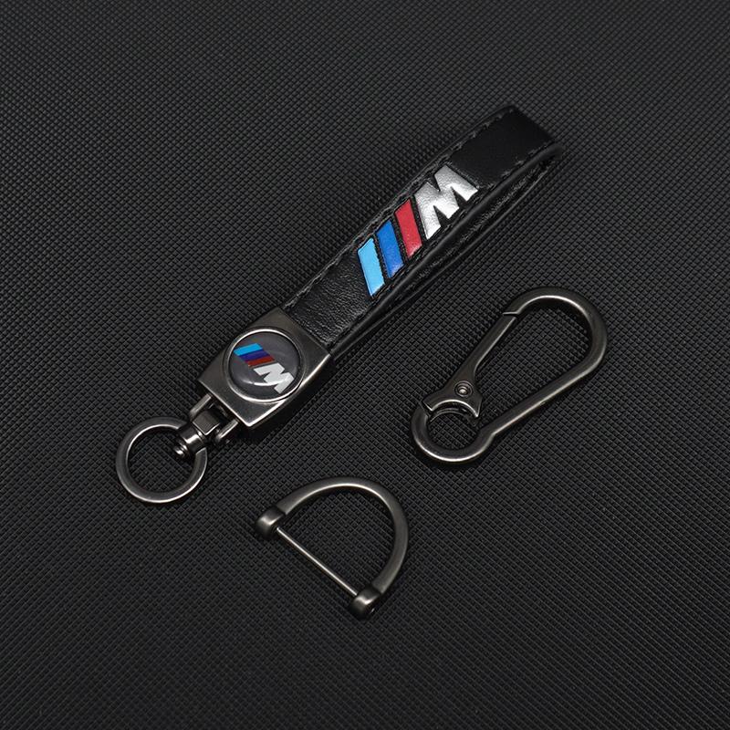 Leather Car Metal Keychain Fine Leather Emblem Key Ring For BMW X1 X2 X3 X5 X4 X6 X7 G30 G20 G32 G11 G12 F40 F30 F20 F10 F34 F07 Msbr98