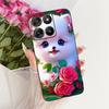 For Motorola Moto G15 G17 Power Case Cute Cat Fashion Painted Cover Soft TPU Phone Case For Moto G17 Power MotoG15 MotoG17 Shell