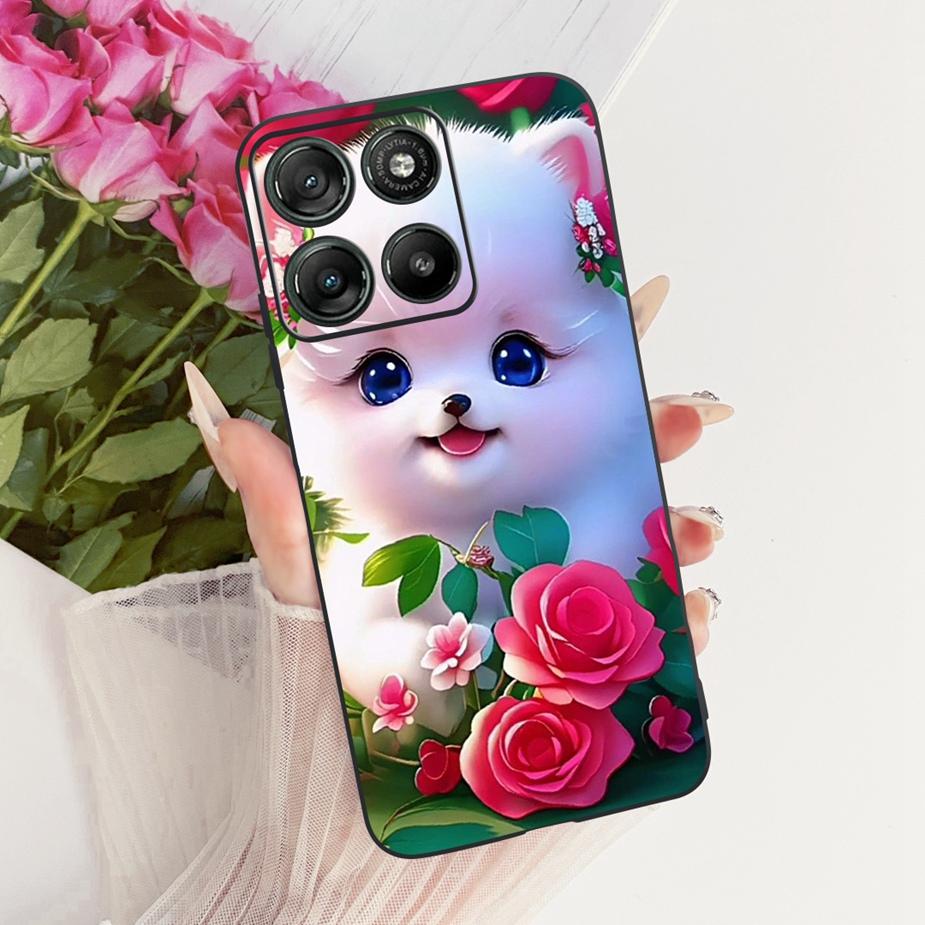 For Motorola Moto G15 G17 Power Case Cute Cat Fashion Painted Cover Soft TPU Phone Case For Moto G17 Power MotoG15 MotoG17 Shell