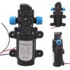 DC 12V 60W Mini Micro Diaphragm High Pressure Water Pump Automatic Switch 5L/min(Black Color)