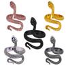 Bague Serpent Rétro Couleur Noire Anneaux Réglables en Acier Inoxydable pour Femmes Hommes Vintage Punk Hip Hop Bagues Accessoires Bijoux Cadeau