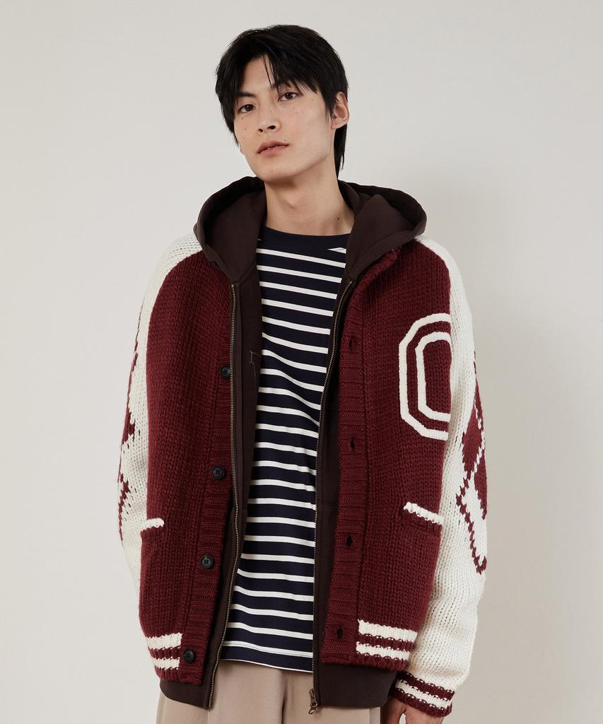 COVERNAT Cowichan Cardigan Red
