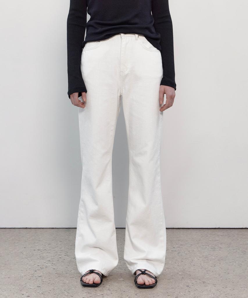 Deomago Basic Semi Bootcut Denim (Off White)