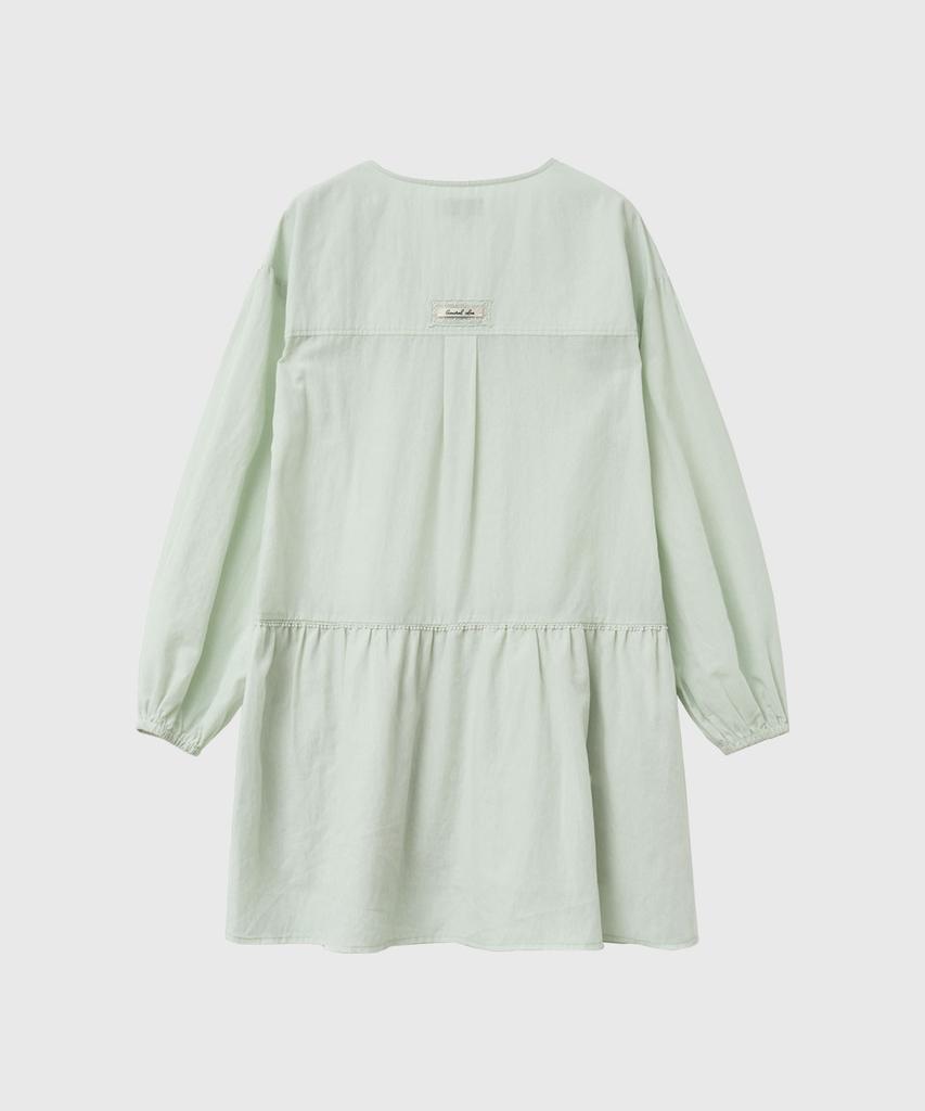General Idea Pintuck Low-Rise Dress [Mint] / Gf2Lop507