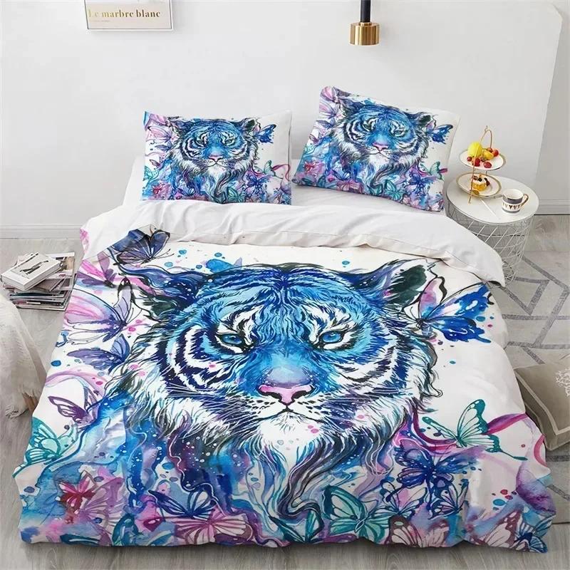 3D Wolf Fox Elk Wild Animals Bedding Set Boys Girls Twin Queen Size Duvet Cover Pillowcase Bed Kids Adult Home Textileextile