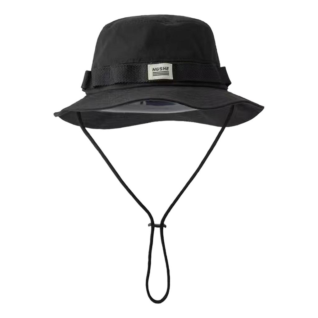 Outdoor Hiking Bucket Hat Quick Dry Sun-Protection Fishing Cap UPF50+ Breathable Mesh Wide Brim Fisherman Hat Travel Sun Cap