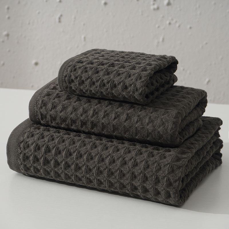 Xinjiang Pure Cotton Waffle Weave Bath Towel - Absorbent, Hanging, Home Use