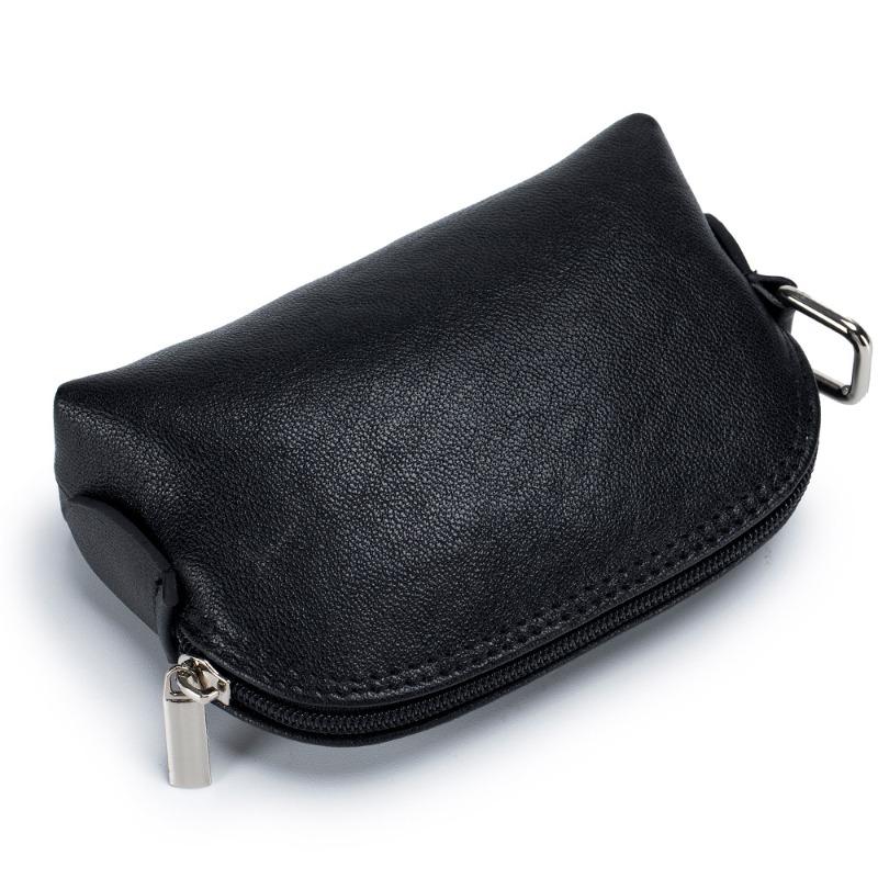 Genuine Leather Mini Shell Change Bag Women's New Japanese Vegetable Tanned Cowhide Niche Coin Bag Portable Zipper Storage Bag