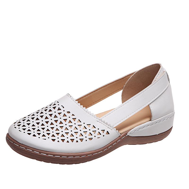 Summer Fashion Hollow Out Pu Leather Pumps Women Shoes Ladies Office Shoes