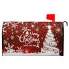Winter Large Mailbox Cover Oversized Christmas Letter Box Cases Anti-Scratch Decorative Post Box Cover Wraps for Garden Ornament