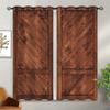 Rustic Classic Wooden Barn Door Farmhouse Farm Window Curtain Ideal for Living Area Kids Bedchamber Bathroom Kicthen Door Home Decoration