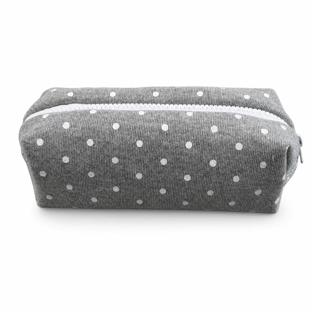 Polka Dot Design Pencil Case Soft Touch Stationery Pouch Korean Pen Bag  Back To School