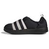 Originals Puffylette 'Core Black Grey One' Unisex Padded Slip-On Casual Slippers GY4559