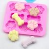 1pc-Dog Claw Bone Cake Mold 3D Silicone Mold, Pet Food Baking Mold