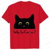 Funny Black Cat Unisex Tshirt Summer Harajuku Fashion Male Breathable Aesthetic Oversized Clothing Ulzzang Tees Graphic Y2k Tops
