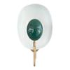 Aplică de perete din alamă, verde, de la mijlocul secolului, modernă, de 30,48 cm, în stil industrial, pentru baie/dormitor, reproducere lampă sferică