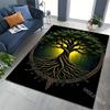 Mystischer Baum des Lebens Teppich für Wohnzimmer Schlafzimmer Nachttisch Bodenmatte Sofa Tisch Bereichsteppiche Heimdekoration Luxusgeschenke