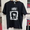 Vintage 1990er Darkthrone Taakeferd Europäisches Seitennah T-Shirt Zephyrous Schwarz M