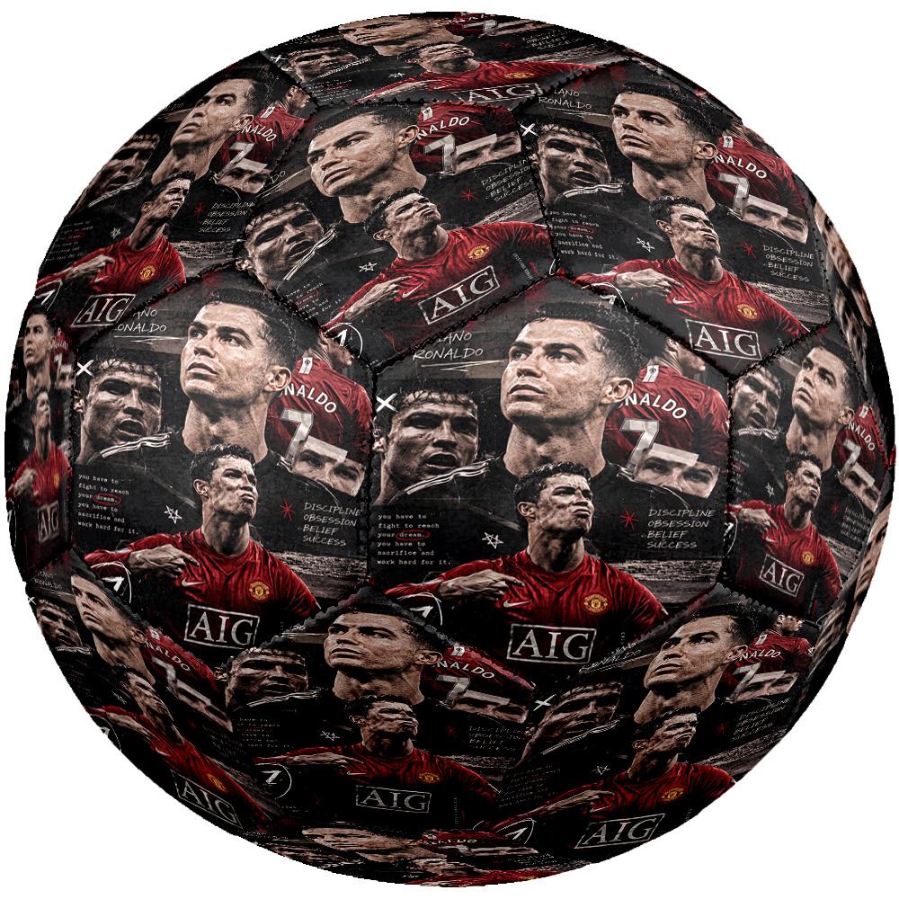 Ronaldo's Cr7 Football Legend Soccer Ball Size 5 Football Machine-Stitched Indoor/Outdoor Training and Matches Unique Gift for Soccer Lovers