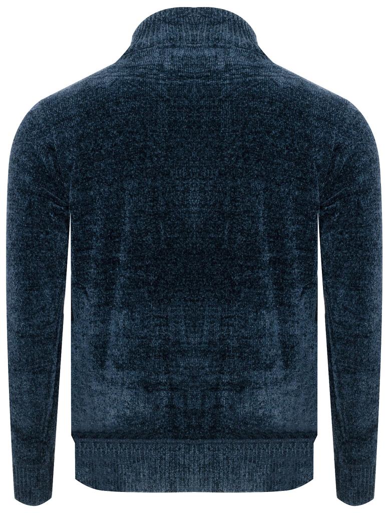 Men' Cardigan - S8681 Navy Blue