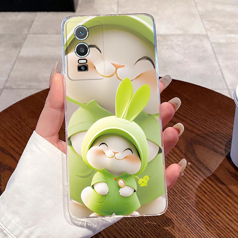 Casing For Vivo Y76S Y76 5G Phone Case Luxury Dragon Cute Cool Boys Girls Pattern Soft Silicone Back Cover Transparent TPU Shell