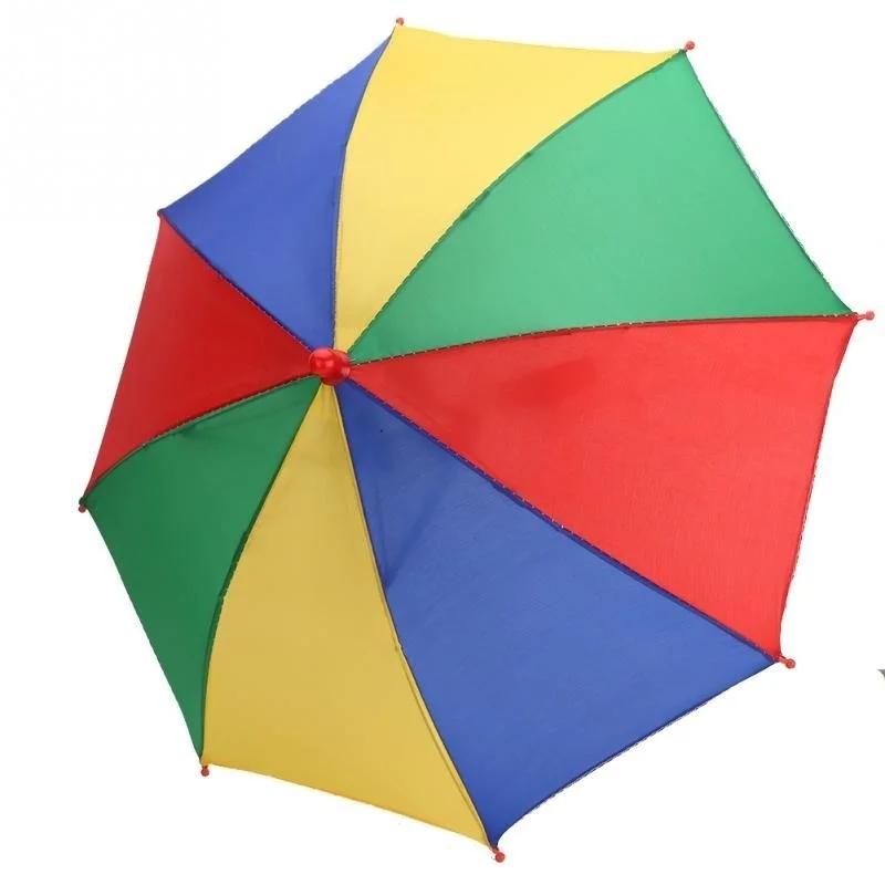 Kinder Outdoor Kreativer Sonnenschein Regenschirm Faltbar Winddicht Angeln Wandern Strand Camping Sonnenschutz Kopf Hüte