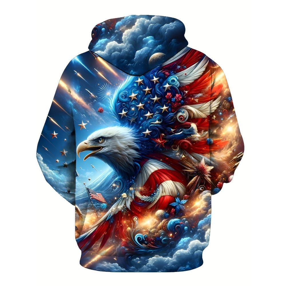2025 Fashion Cool Eagle Men's Hoodie 3D Printed Hoodies Edition Trend American Eagle Men Sportswear Kids Casual Unisex Pullover