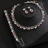 Light Luxury Pearl Necklace Earrings Bracelet Retro Temperament Premium Clavicle Chain Necklace