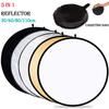 Outdoor 2/5in1 Photography Reflector Collapsible Reflector Panel New Light Diffuser  Photo Studio
