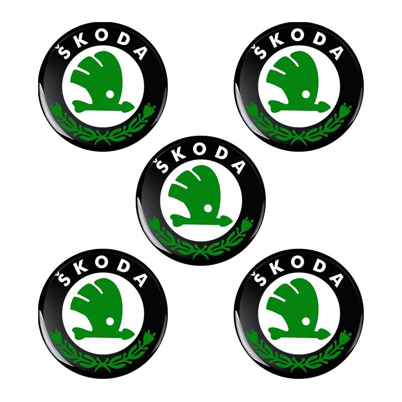New 11mm 14mm Car Key Emblem Sticker Auto Control Key Logo Decal For Skoda Octavia Fabia Rapid Yeti Superb A5 A7 VRS VII Scala Bst433