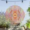360 Grad Haken Design Metall Windspiel 25.4cm für Alle Jahreszeiten Heim Garten Terrasse Dekor Elegantes Geschenk für Freunde und Familie