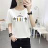 Short-sleeved T-shirt Women's Summer New Korean Version of Student Internet Celebrity Bf Wind Loose Half-sleeved Ins Top White T-shirt Tide