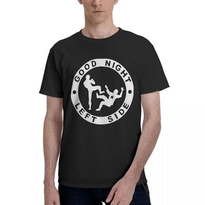 Good Night Left Side Graphic 100 Cotton Casual Breathable Confortable TShirt Funny Mens TShirts Funny Gifts