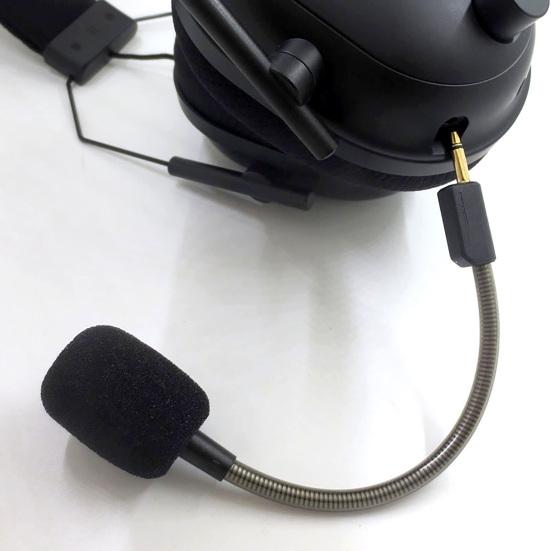 Gaming-Headset Mikrofon Ersatz für BlackShark V2 V2Pro V2SE 3,5MM Abnehmbares Geräuschunterdrückungs-Wireless-Headset Boom-Mikrofon mit Schaumstoff