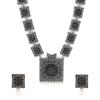 Duitse Geoxideerd Zilveren Sieradenset Statement Stijl Koninklijke Looks Design Ketting Set Met Oorbellen voor Vrouwen & Meisjes