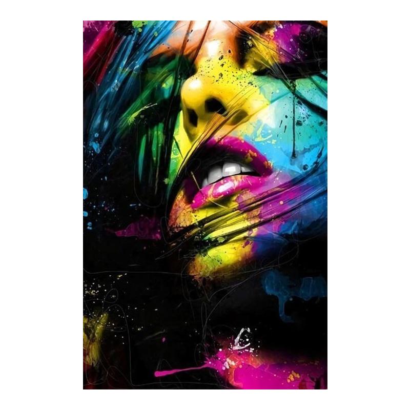 Abstraktné graffiti maľba na plátne Pop Art Plagáty na plátne Moderné dievčatá Nástenné maľby do obývačky Nástenné dekorácie Pozadie Nástenné dekorácie