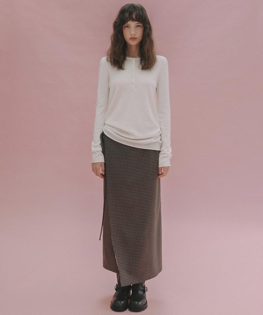 Annies Baron Reversible Check Skirt (Brown)